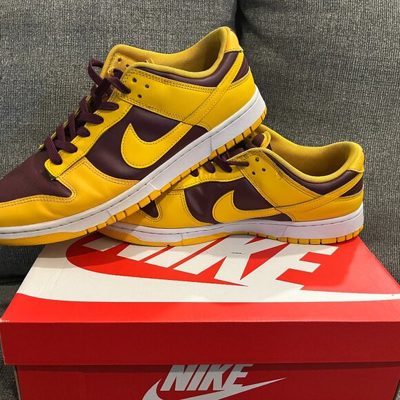 Nike Other - 🔥👟 Nike Dunk Low Burgundy / Yellow – Men’s Size 13 – Great Condition – No Box